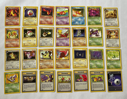Lotto carte pokemon team - carte,