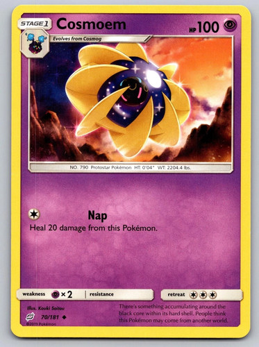 Carta cosmoem pokemon - cosmoem,