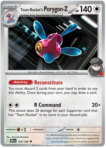 Carta team rocket porygon z - team, rocket's