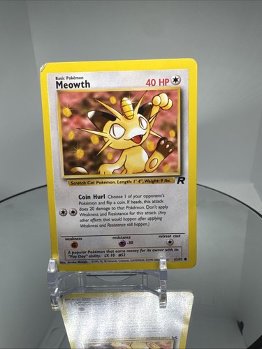 Meowth team rocket carta - 62/82,