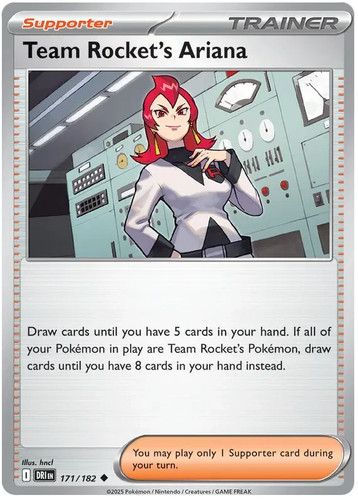 Carta team rocket ariana - carta,