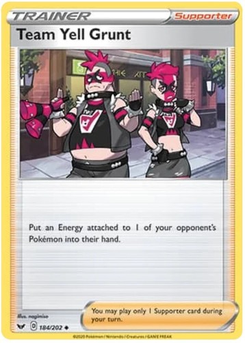 Carta pokemon tcg - carta, team
