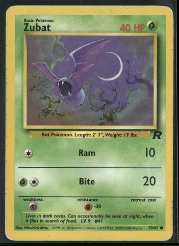 Pokemon team rocket zubat 2000 - rocket,
